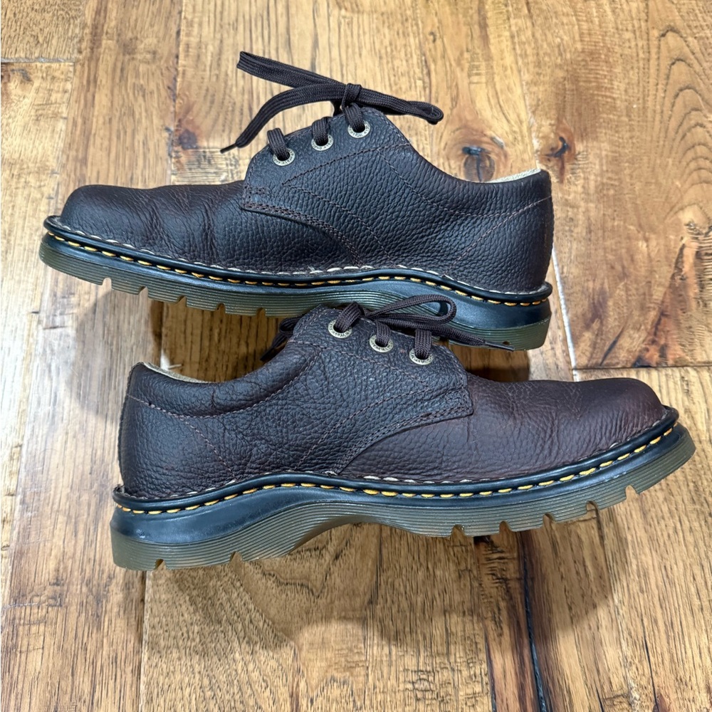 Dr. Martens men’s boots Ordell Brown Lace Up Shoe leather size 8